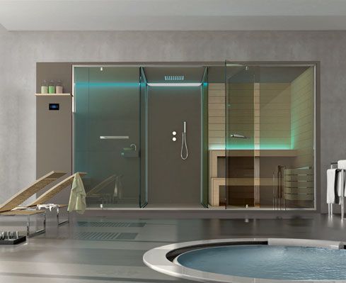 Sauna vita ethos doccia, hammam e sauna... della serie...cosa vuoi ... Bagno con sauna