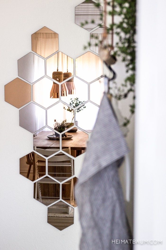 Idee für den Flur: Spiegelfliesen von Ikea