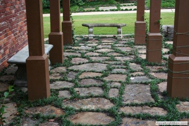 Mondo Grass And Paving Stones Dwarf Garden Pavers - Garden Pavers With Mondo Grass Mondo Grass And Paving Stones Dwarf Garden Pavers - Garden Pavers With Mondo Grass