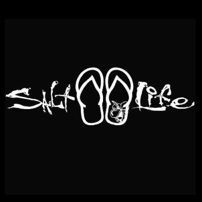 Salt Life Signature Sandal Decal (White;Medium ( 12 ...