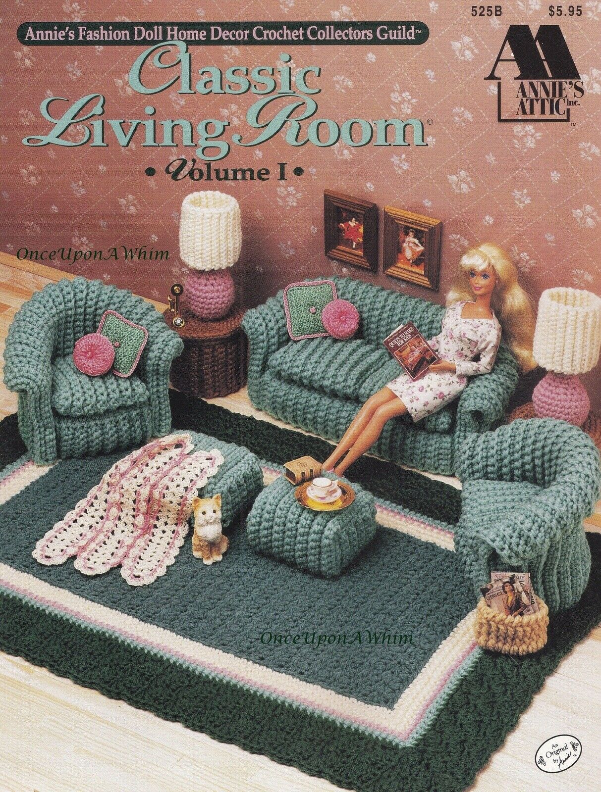 Annie/'s crochet pattern leaflet Sweet Blossoms Purse ~ fits Kelly fashion doll