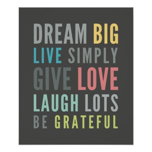 Life Mantra Positive Cool Typography Pastel Colors Poster Zazzle Com