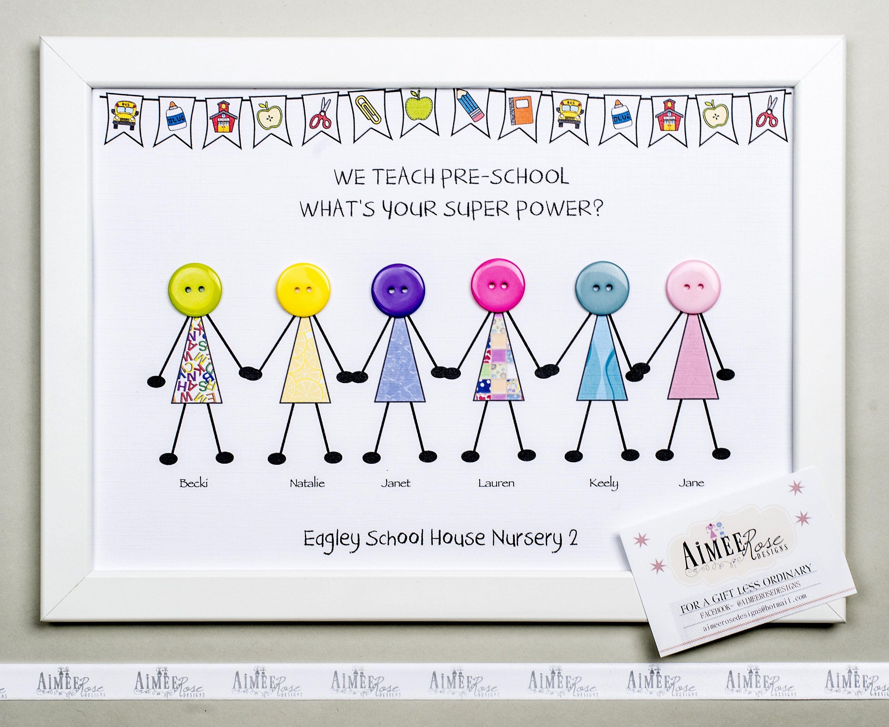 Personalised Thank You Teacher Card Gift Nursery School Teaching Thank You Personalised Thank You Teacher Card Gift Nursery School Teaching Thank You