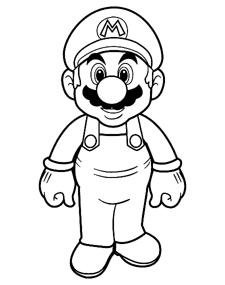 Mario Coloring Page Mario Para Colorear Dibujos De Mario