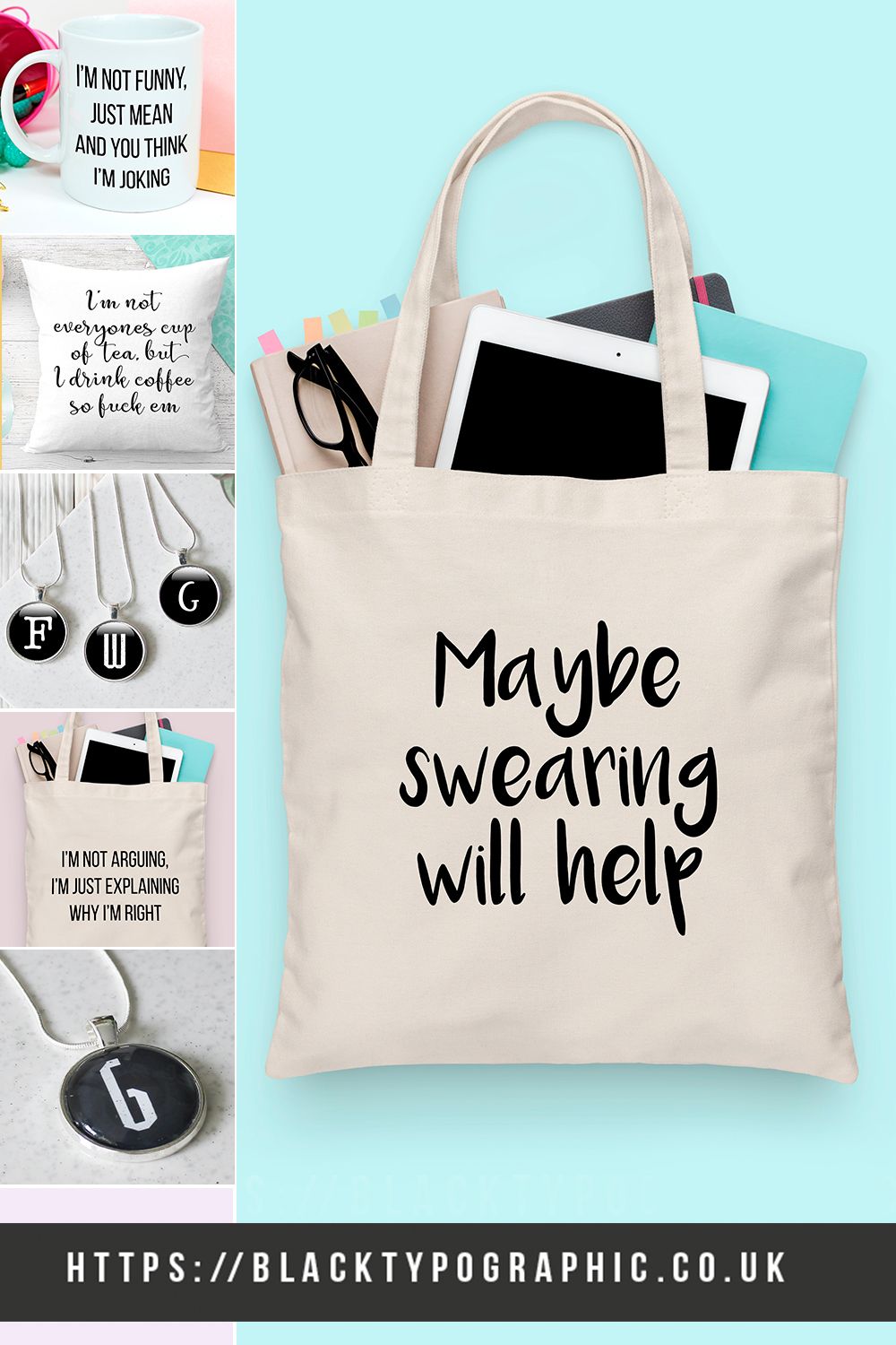 I/'M THE BOSS Cotton Tote Bag Shopper Birthday Gift Present Funny Joke Bossy