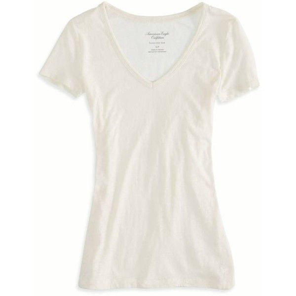 American Eagle Real Soft Favorite V-Neck T-Shirt ($14) liked on ...