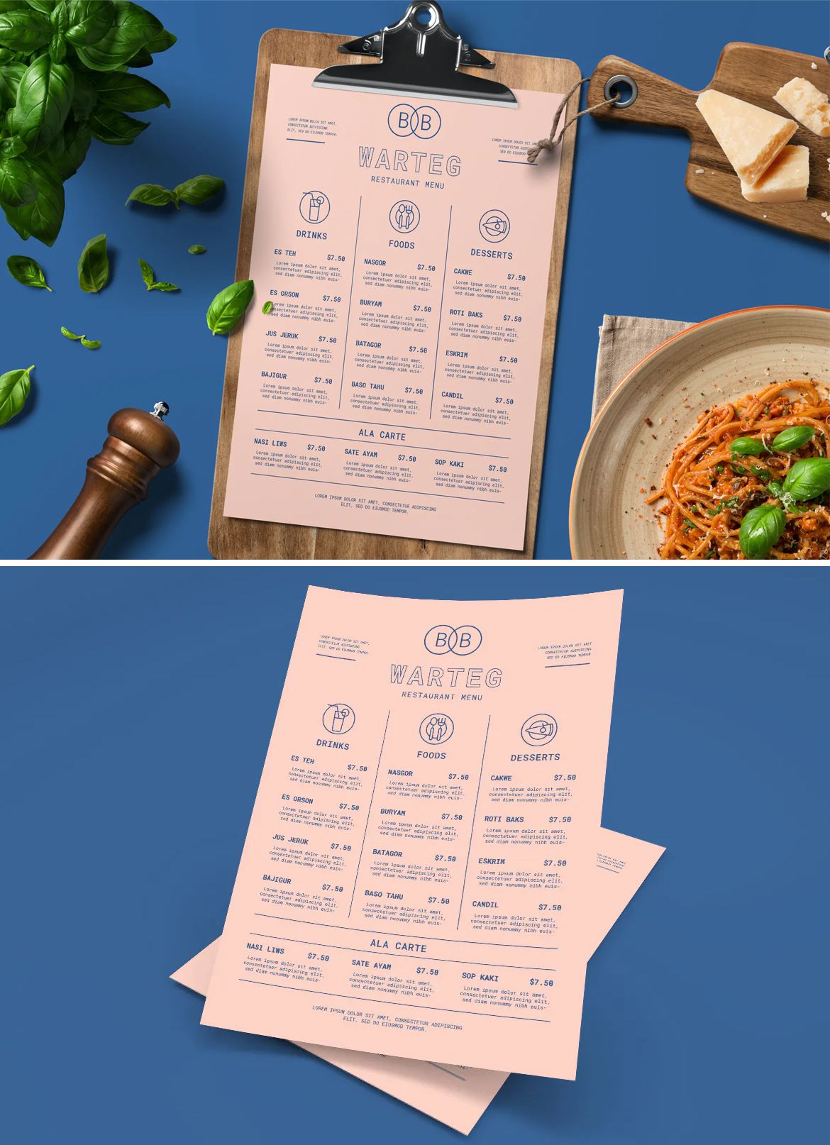 Food Menu Template AI PSD Menu Restaurant Restaurant Design Food 