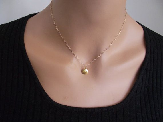 24k Gold Initial Necklace