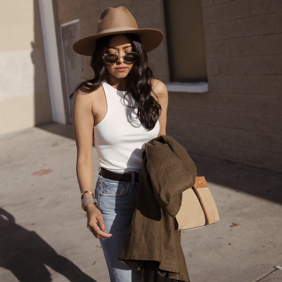 Adriana Hat Outfits with hats, Fedora hat outfits, Hat outfit summer