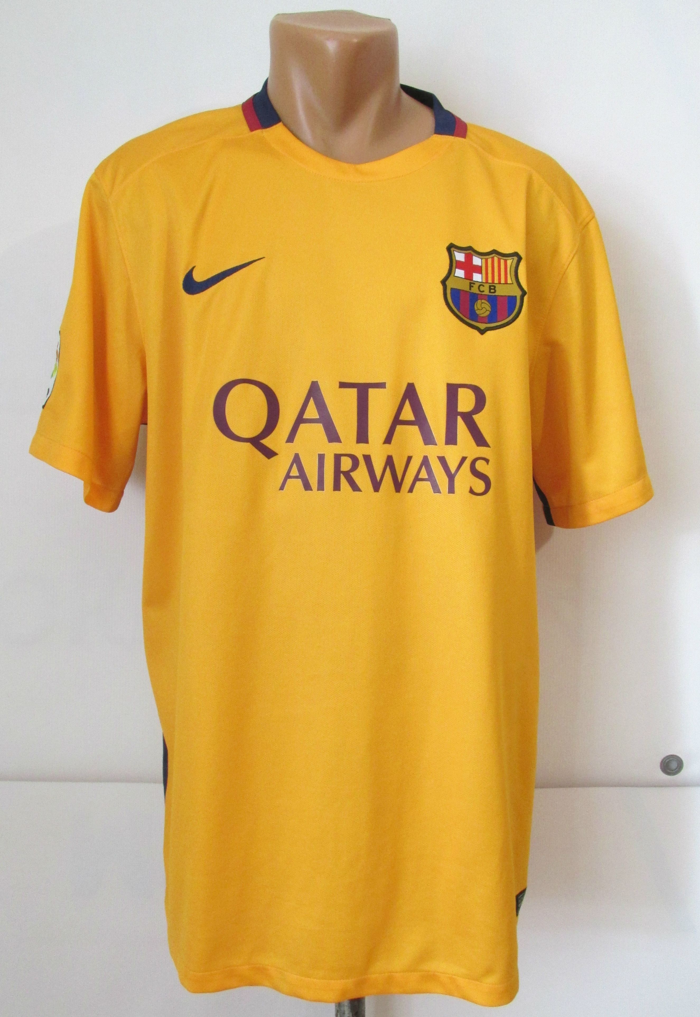 Barcelona 2015 2016 Away Football Shirt By Nike Barca Fcb Fcbarca Jersey Soccer Camiseta Spain Barcelona Fcb Barca Jersey Soccer Football Camiseta Spain
