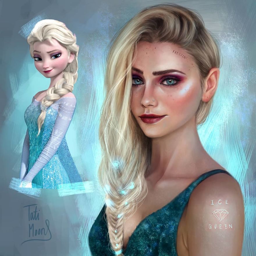 Des Personnages De Dessins Animés En Plus Réalistes Par Tatimoons Dessein De