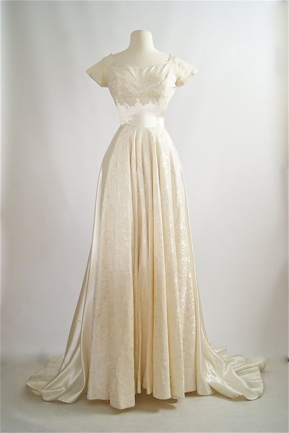 1950s wedding gown by Cahill
