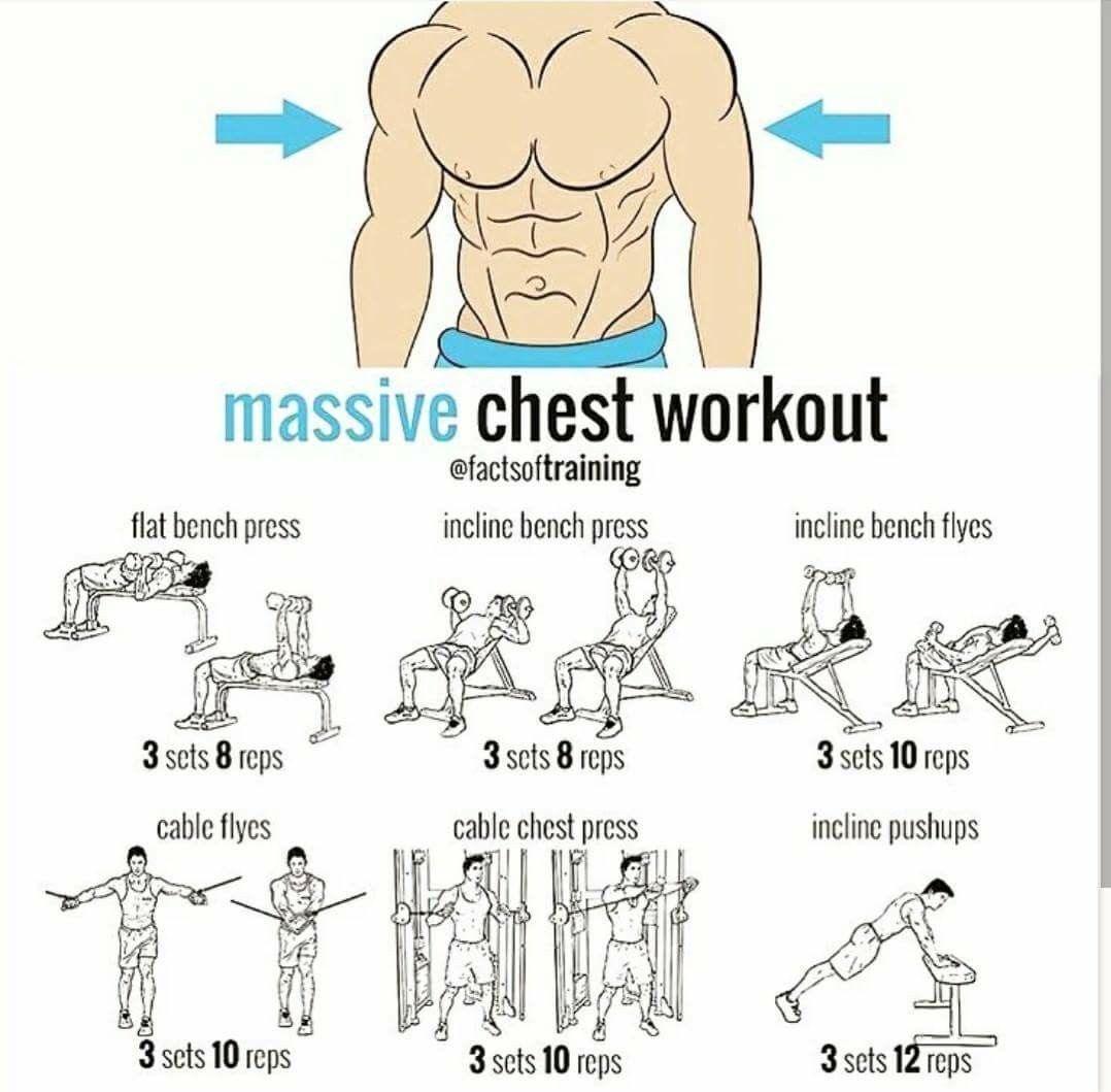 Pin on Arms/Chest Workouts