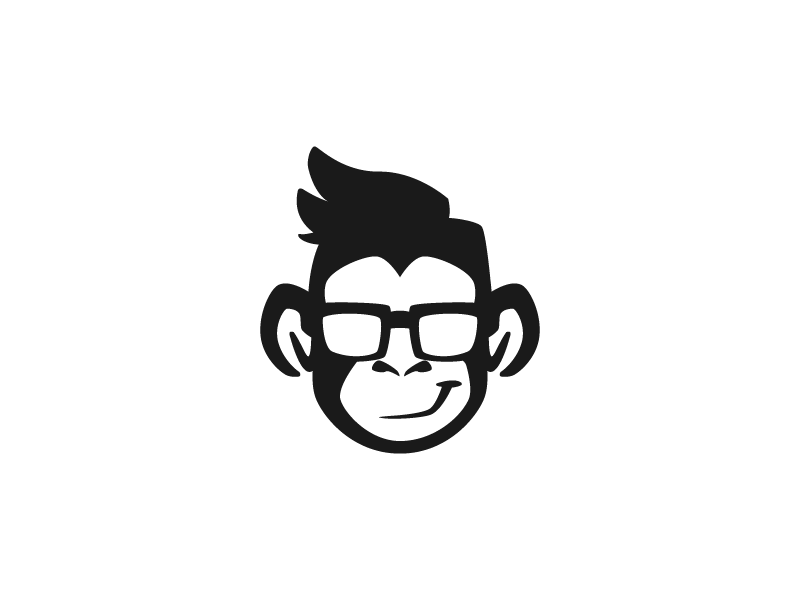 hipster monkey logo design logo design logo design logos design monkey design