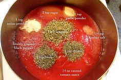 super fast easy tasty pizza sauce recipe recipes pinterest