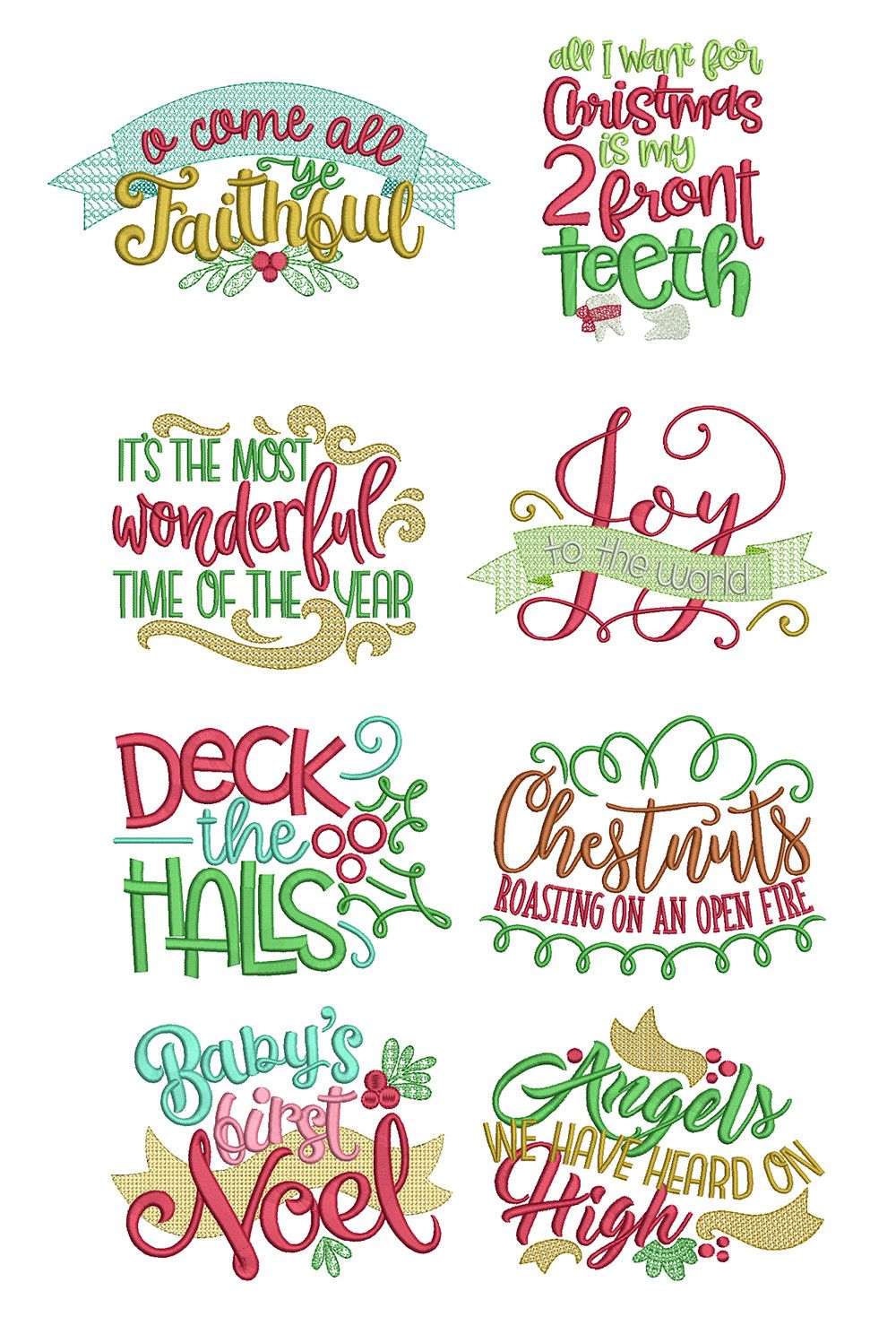 Download Christmas Carols Word Art 1 | Machine embroidery christmas