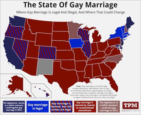 Transsexual teen Gay marriage map america history