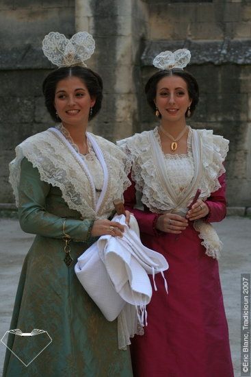 FolkCostume&Embroidery: Woman's costume of Arles, Provence, France ...