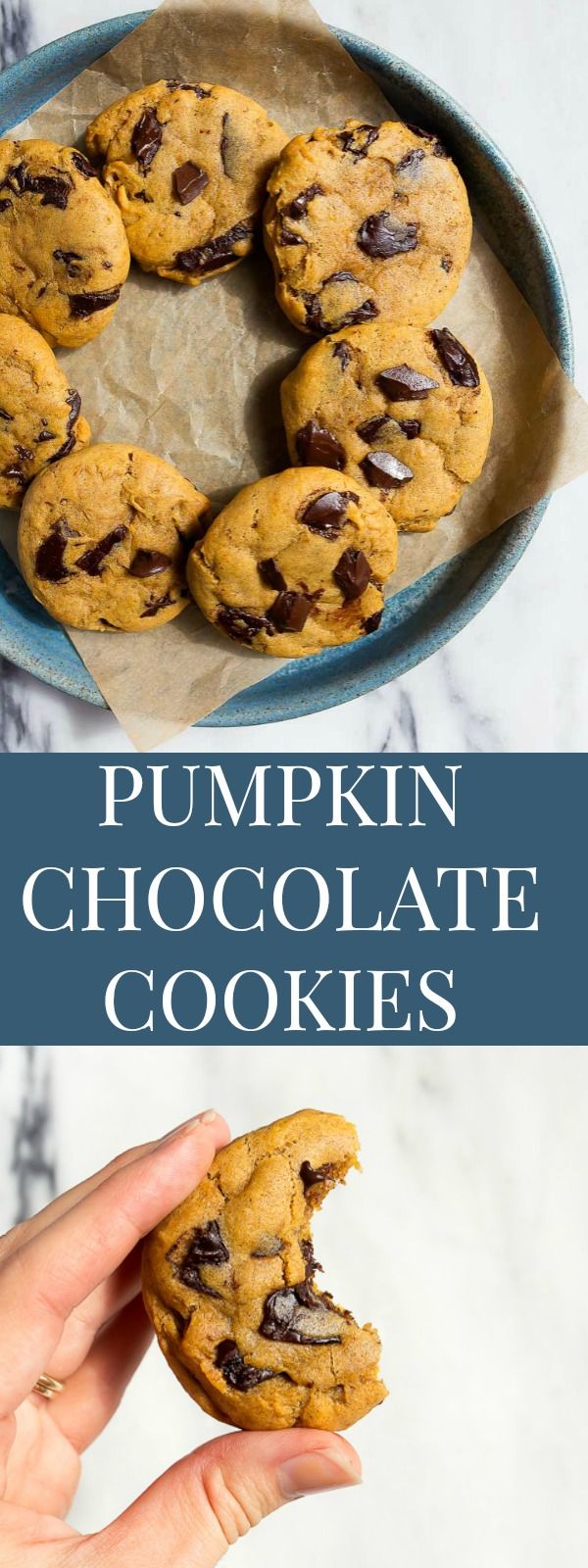 Pumpkin Chocolate Chip Cookies (small batch) | Dessert for Two