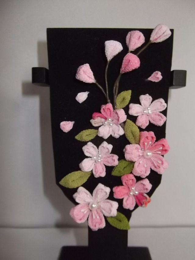 正月キット つまみ細工で作る羽子板 福寿:布がたり 正月キット つまみ細工で作る羽子板 福寿:布がたり