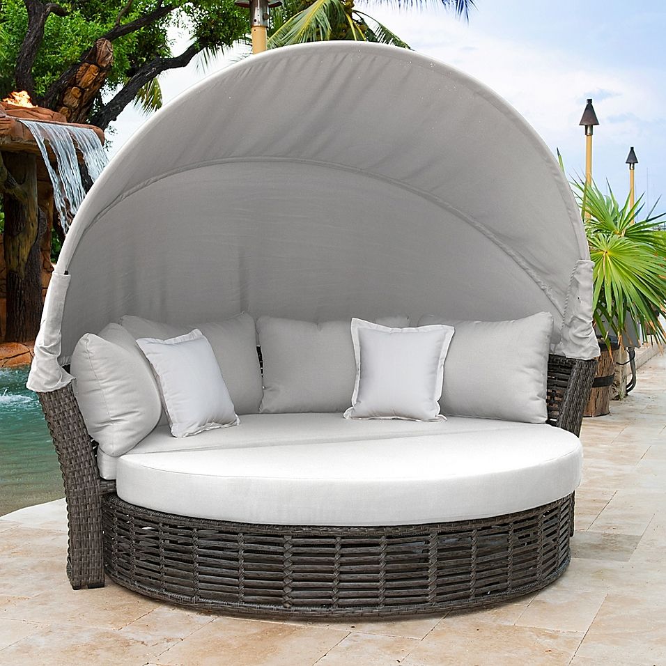 Pin By Belle Glow On Backyard Oasis Patio Daybed Outdoor Canopy Patio Daybed Outdoor, Outdoor Daybeds With Canopy