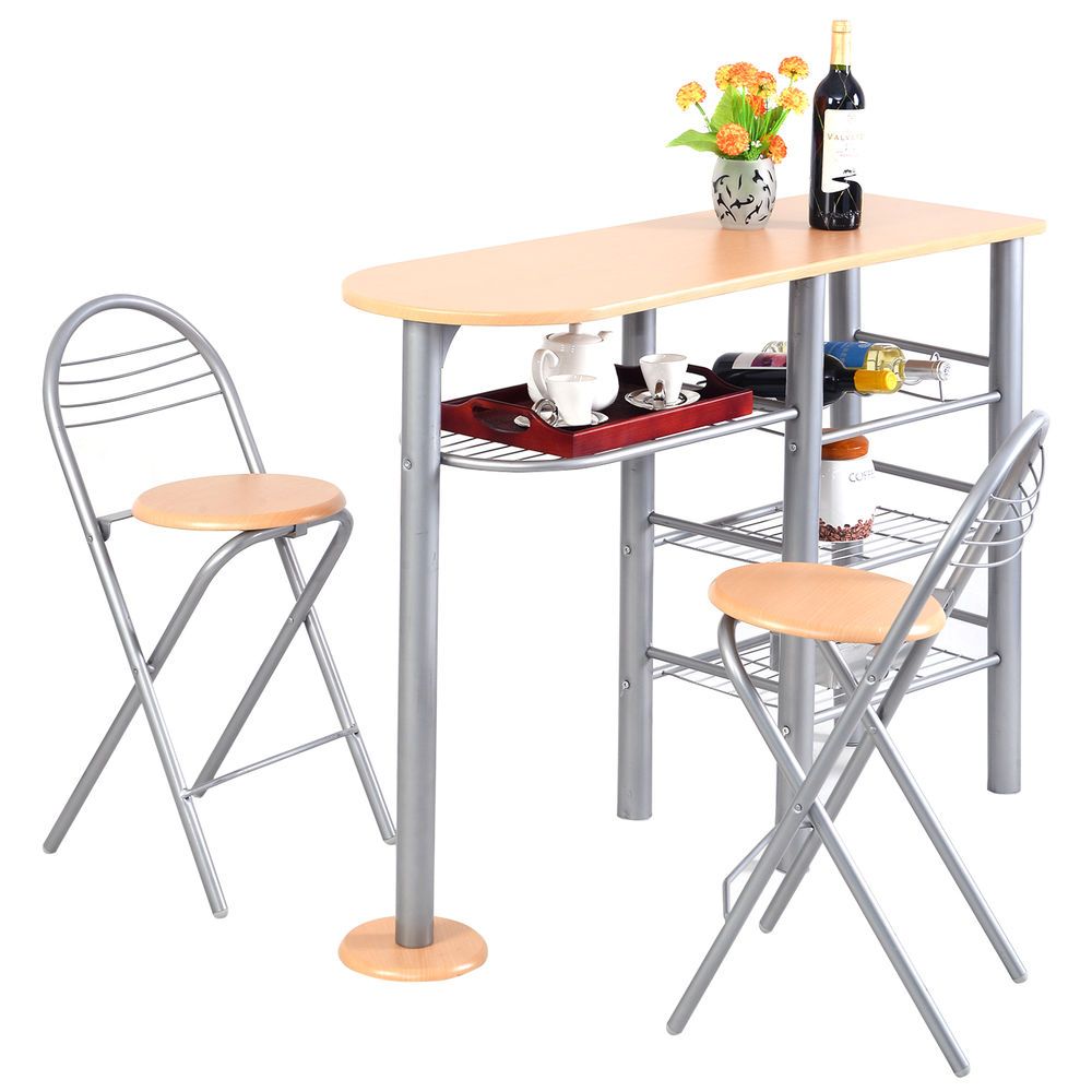 Juego de Comedor de 1 mesa 2 sillas mesa de desayuno Cocina Juego de Comedor de 1 mesa 2 sillas mesa de desayuno Cocina