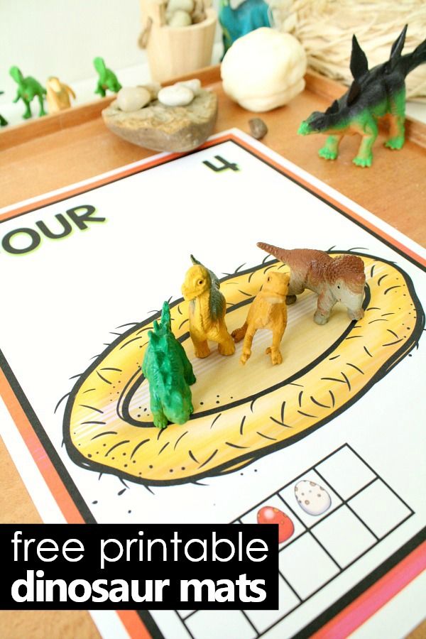 Dinosaur Counting Play Dough Mats Fantastic Fun & Learning Counting activities preschool