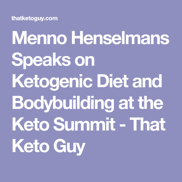 Menno Henselmans Speaks on Ketogenic Diet and Bodybuilding at the Keto