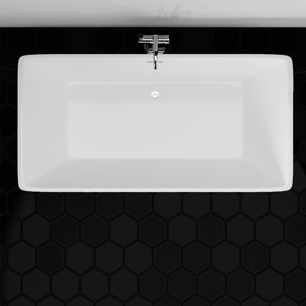 Constructed of high-end acrylic, this rectangular bathtub features an unusually wide design and style suited for a modern bath. An integral overflow slot produces a formal look, since the tub requires no external plumbing. Tub comes pre-insulated; a $349 value included 64" Tub Measurements: 63 1/2" L x 31 5/8" W (Front to Back) x 23 5/8" H (± 1/2") Interior Dimensions at Floor: 42" L x 17" W (Front to Back) (± 1/2") 71" Tub Measurements: 70 7/8" L x 31 5/8" W (Front to Back) x 23 5/8" H (± 1/2") Air Tub, Freight Truck, Modern Baths, Acrylic Sheets, Free Standing Tub, Close Up Pictures, Formal Looks, Overflowing, Plumbing
