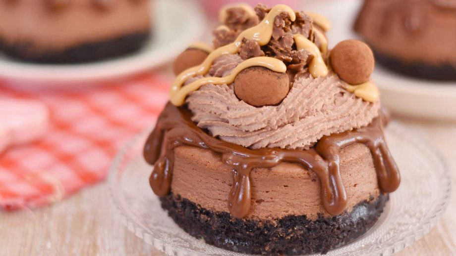 Mini Cheesecakes De Chocolate Y Avellanas Annas Pastelería Receta Canal Cocina Mini