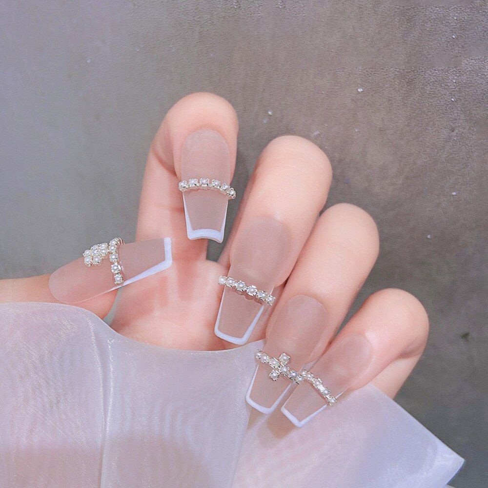 Metal Alloy 3D Radian Pearl Piercing Charms For Korean Manicure Simple Nail  Decor From Bian04, $2.99