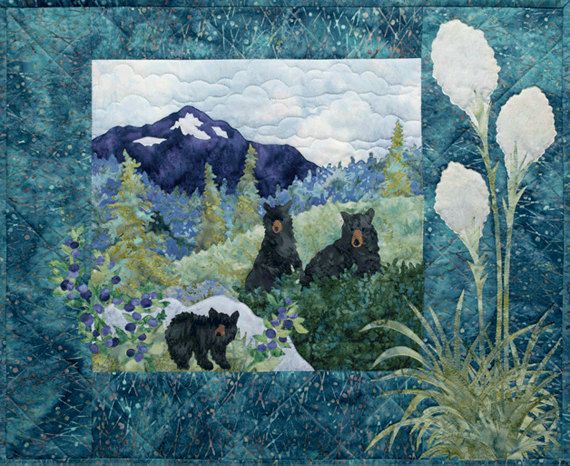 Aurora Ridge Quilt Block Pattern Series McKenna Ryan Flutterby Field Bear DIY