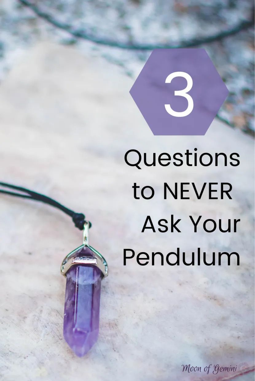There are so many questions you CAN ask your pendulum. But have you ever thought about the questions to never ask your pendulum? Pendulum Board, Pendulum Dowsing, Crystal Pendulum, Crystal Healing Stones, Dowsing Rods, Wiccan Spell Book, Wiccan Spells, Magic Spells, Healing Spells