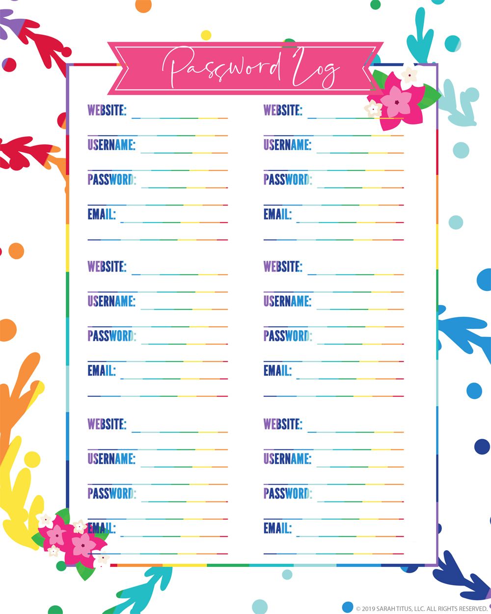 Top Password Keeper Free Printables To Download Instantly Password 