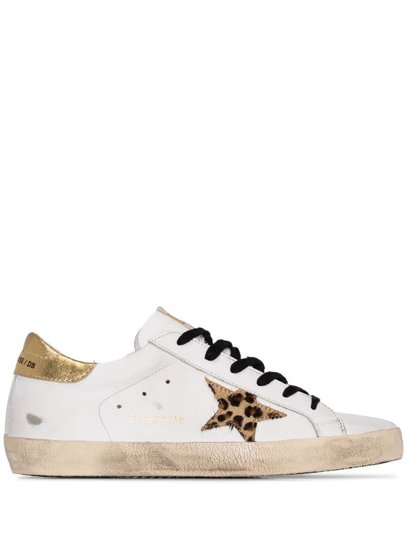 Golden Goose Superstar leopard-star Sneakers - Farfetch | Star sneakers, Golden goose sneakers ...