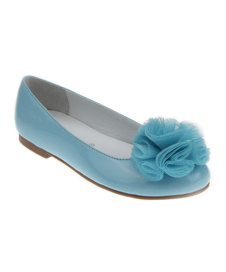 flat light blue shoes