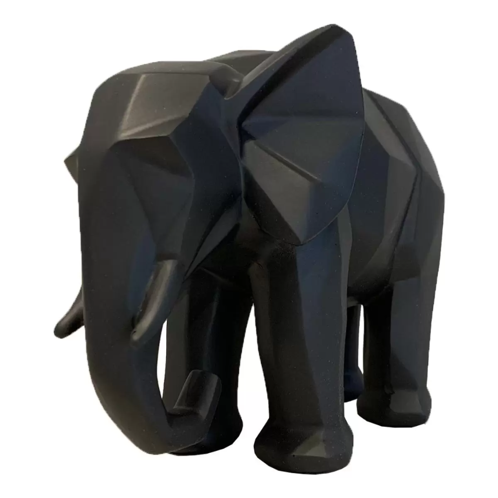 Escultura Elefante Preto em Poliresina - Mart - Escultura / Troféu de Parede - Magazine Luiza Massage Chair, Products, Good Luck, Black, Loyalty, Behance, Wisdom, Environment, Sculptures