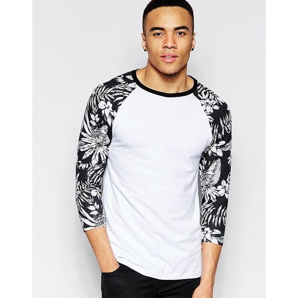 raglan shirts with printed sleeves