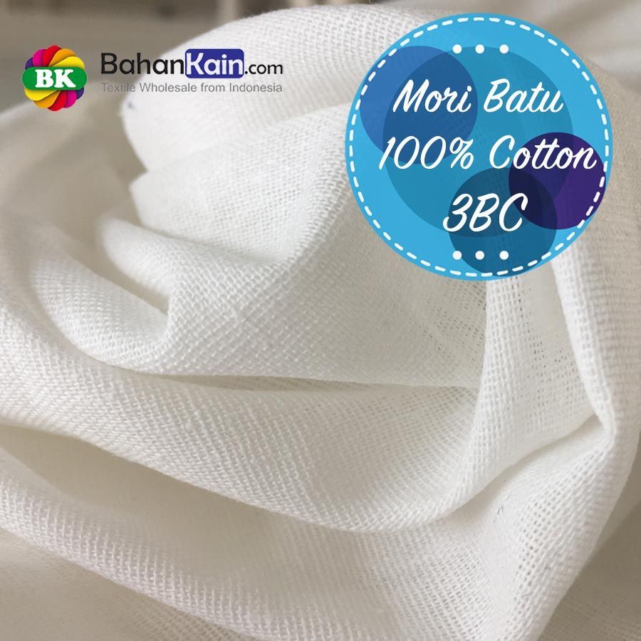 Kain Mori Batu 3 100 Cotton Lebar 105 Cm Batik Kain Benang