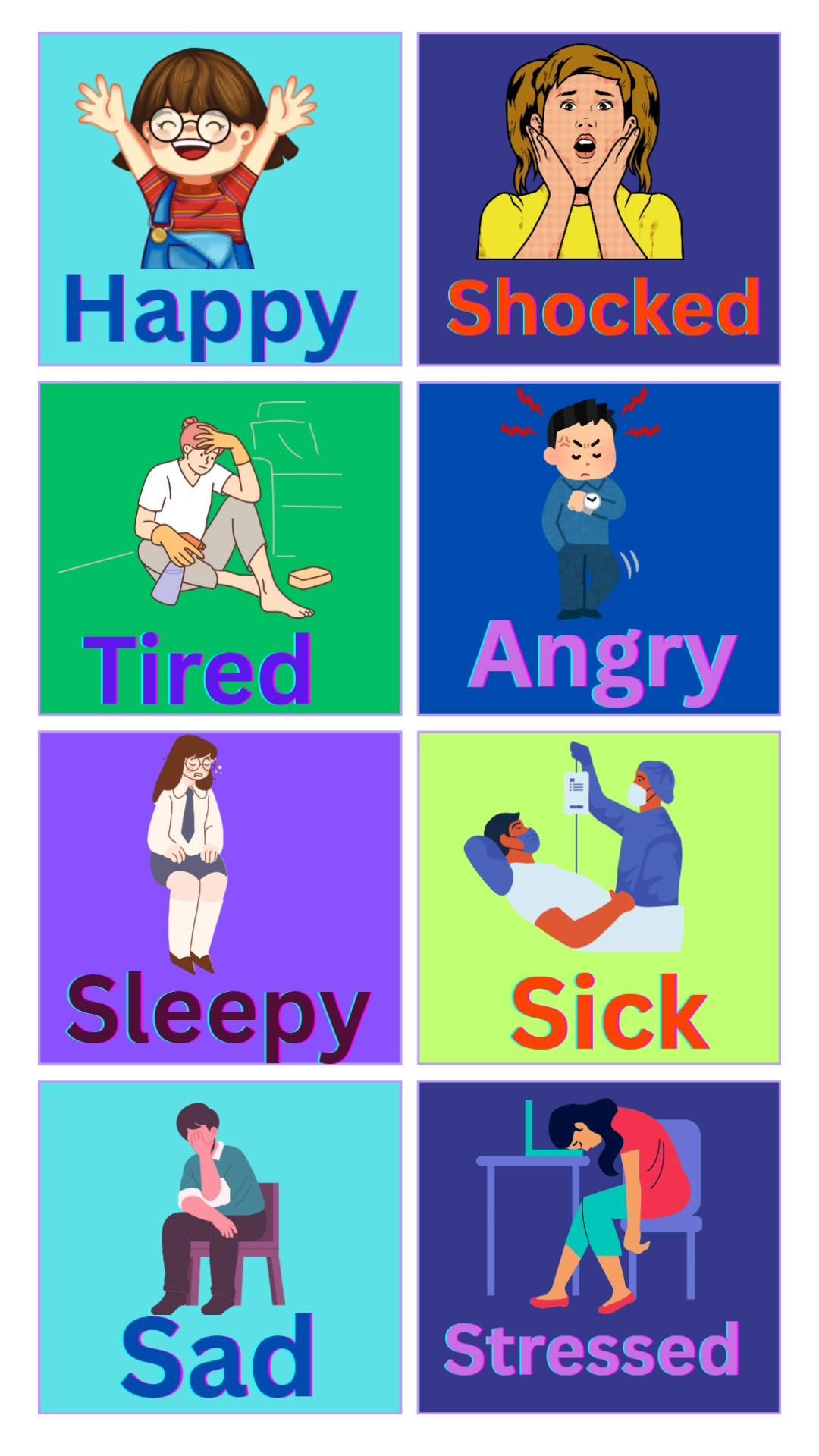 Learn English Vocabulary: Emotions & Feelings with Pictures!