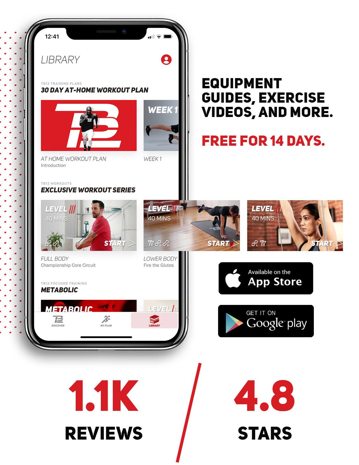 TB12 App | At home workout plan, At home workouts, Workout