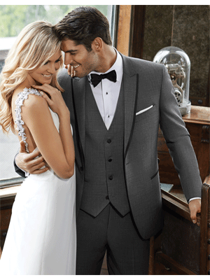 EZ Tuxedo IKE Behar Slim Fit Notch Lapel Tuxedo