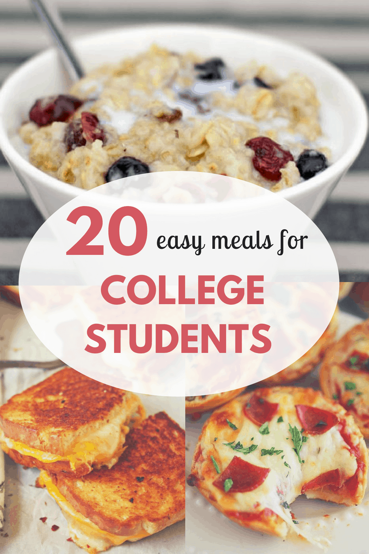 20 quick and easy meals for college students – Artofit