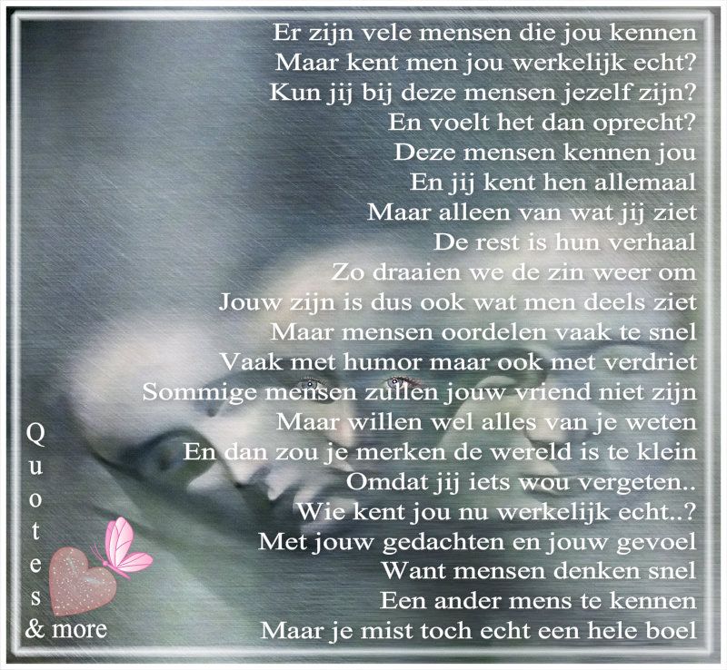 tekst ken je mij