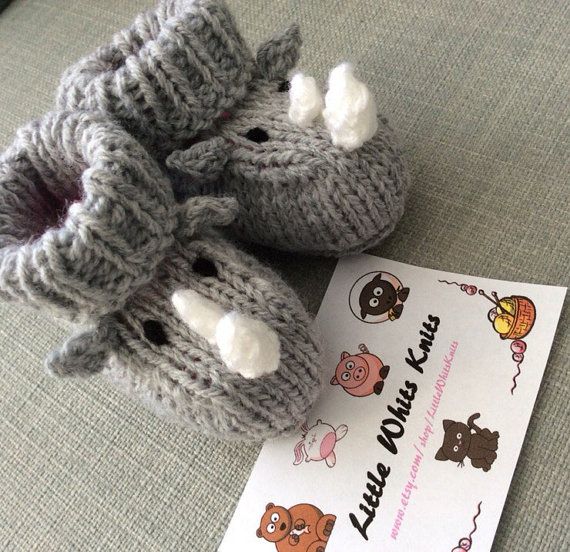 Baby Booties Crochet Socks Boys Girls Shoesl Baby Shower Gift Gray