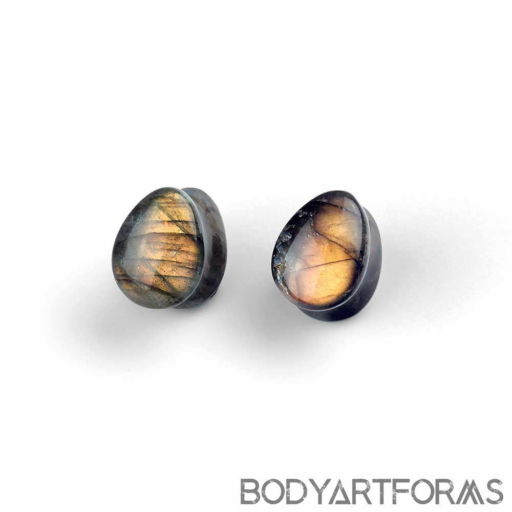 Pierced Owl Natural Amethyst Stone Olive Wood Double Flared Plugs Sold as a Pair Pierced Owl Natural Amethyst Stone Olive Wood Double Flared Plugs Sold as a Pair
