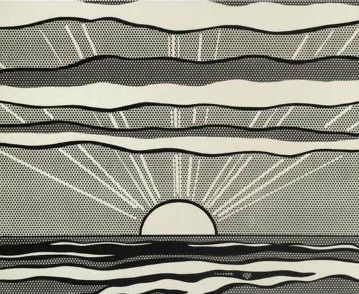 Download Roy Lichtenstein - Black and White Sunrise (1964) | Roy lichtenstein, Pop art, Black and white