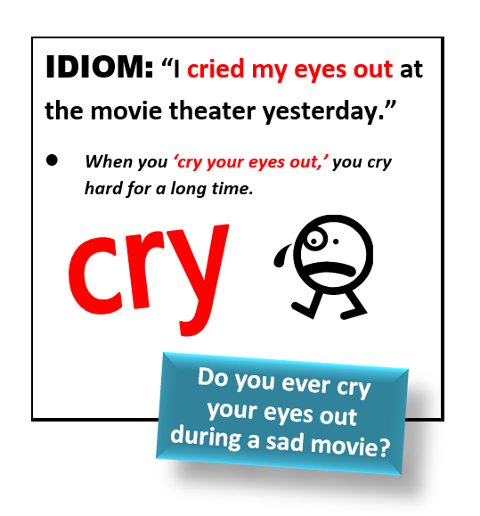 Idiom Cry Your Eyes Out English Teaching Resources Esl Teaching what-is-an-idiom-learn-with-examples-youtube