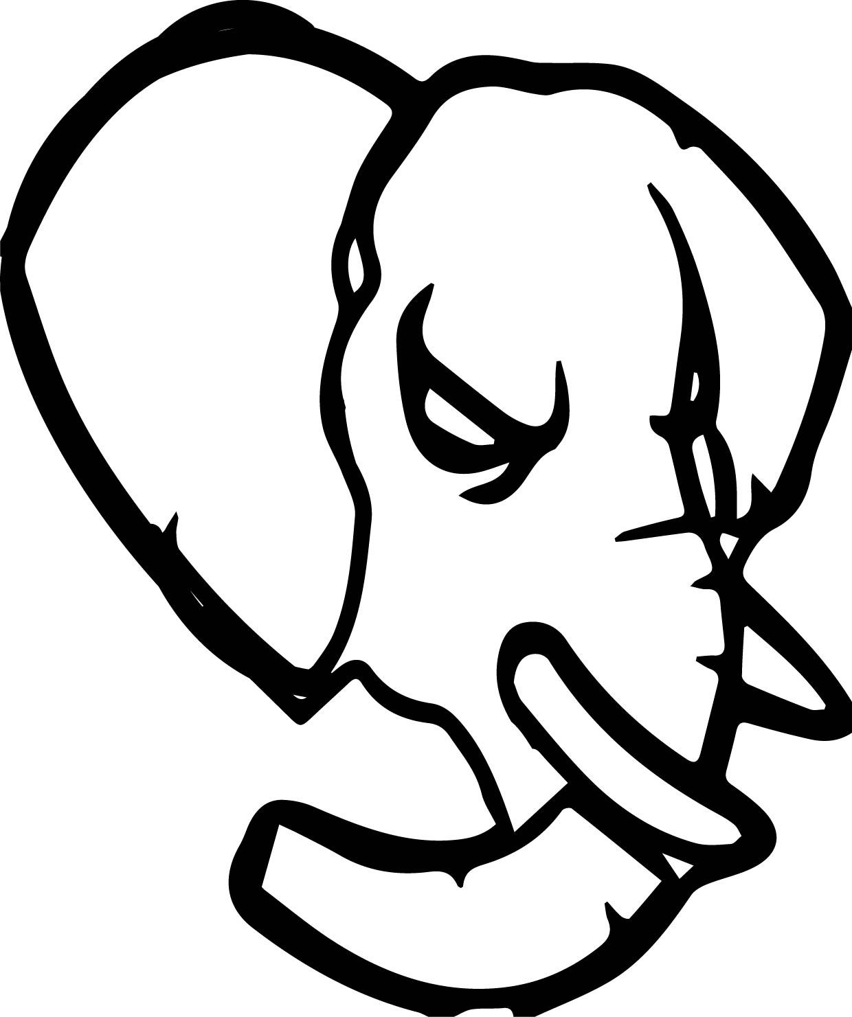 Download nice Elephant Angry Head Coloring Page | Coloring pages ...