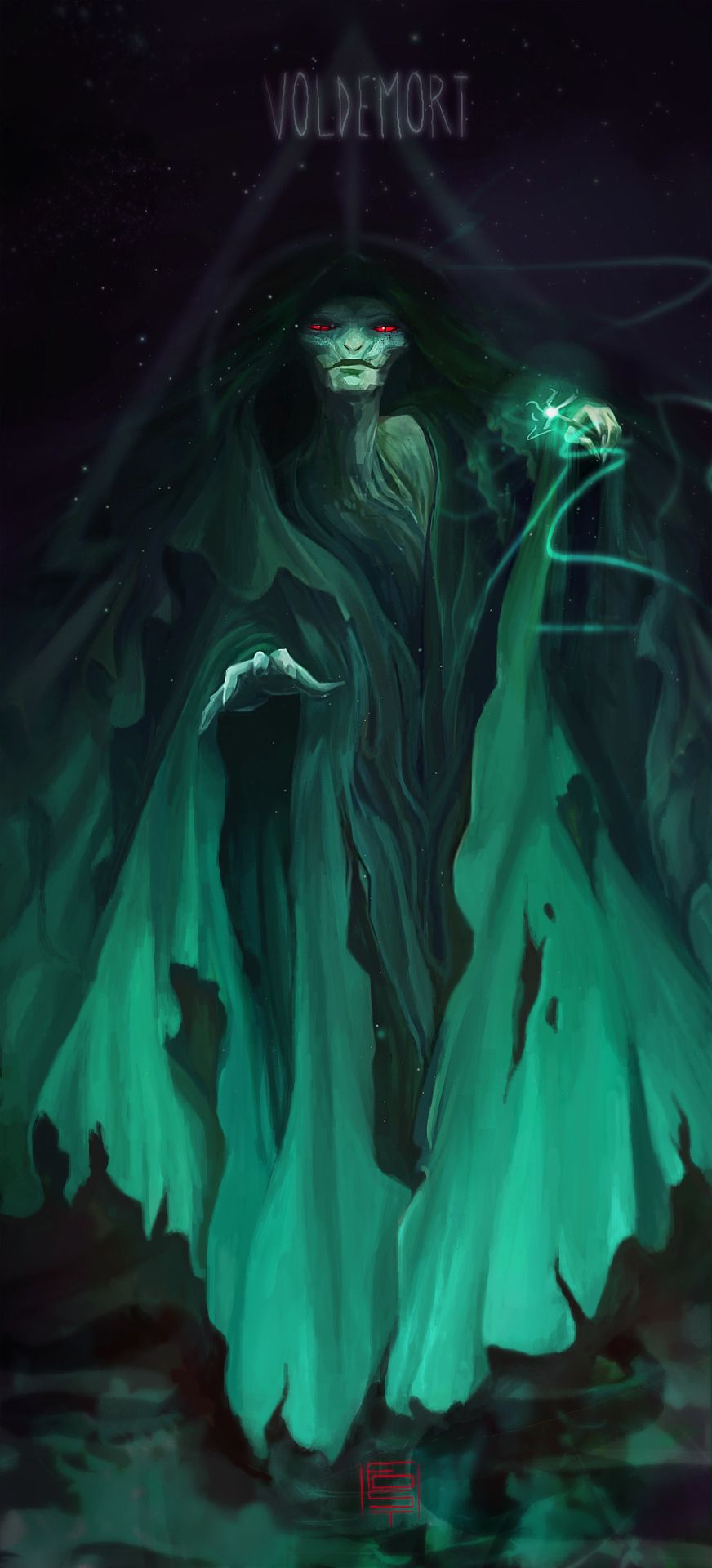 Here S My Version Of Voldemort For Cdc Inspired By Peter Mohrbacher Click For A Better Quality Character Design Design Challenges Futuristic Art